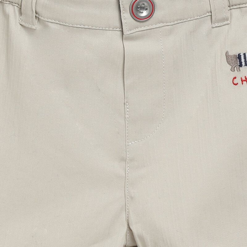 Boys Medium Natural Short Woven Trousers image number 2